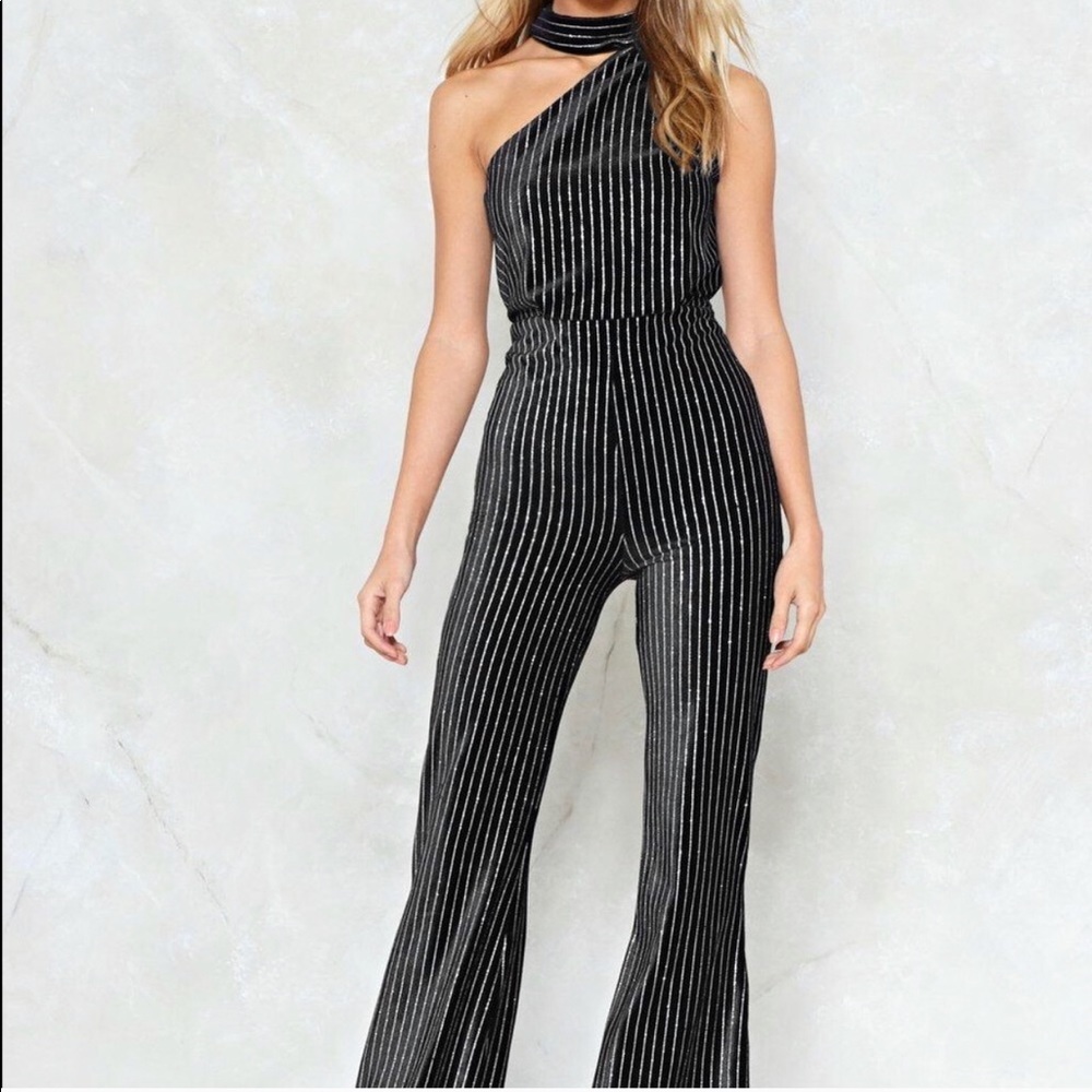 Never before worn velvet jumpsuit!